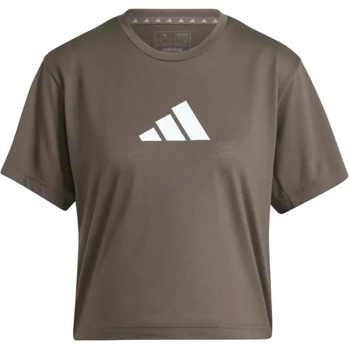 T-Shirt , Damen, Größe: S - Adidas - Modalova