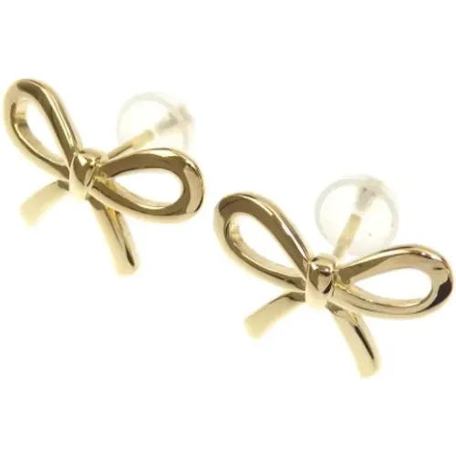 Pre-owned Jewellery, female, , Size: ONE SIZE Pre-owned Gold earrings - Tiffany & Co. Pre-owned - Modalova