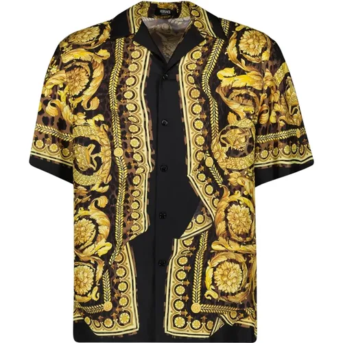 Silk Barocco Shirt Autumn-Winter 2024 , male, Sizes: S, L, M - Versace - Modalova