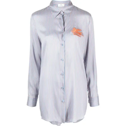 Silk Vertical Stripe Shirt , female, Sizes: S, XS, 2XS - ETRO - Modalova