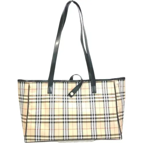 Pre-owned Tote Bags, female, , Size: ONE SIZE Pre-owned Canvas handbags - Burberry Vintage - Modalova