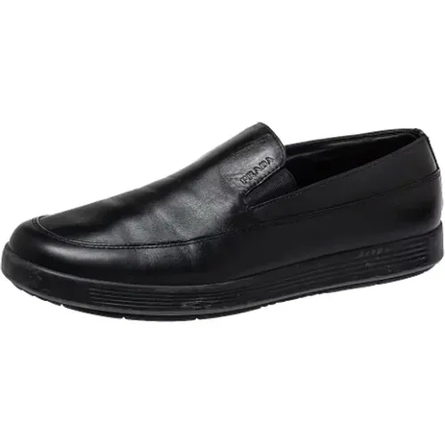 Pre-owned Flats, female, , Size: 10 US Pre-owned Leather flats - Prada Vintage - Modalova