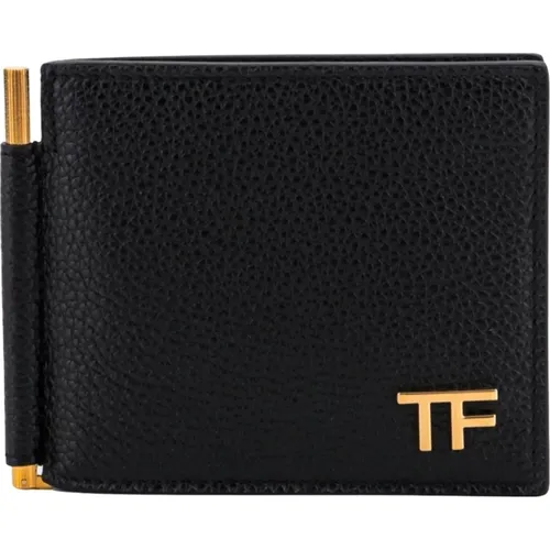 Luxurious Leather Card Holder , male, Sizes: ONE SIZE - Tom Ford - Modalova