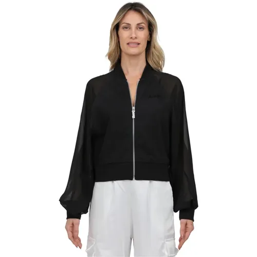Chiffon Full Zip Sweatshirt , female, Sizes: XS - Disclaimer - Modalova