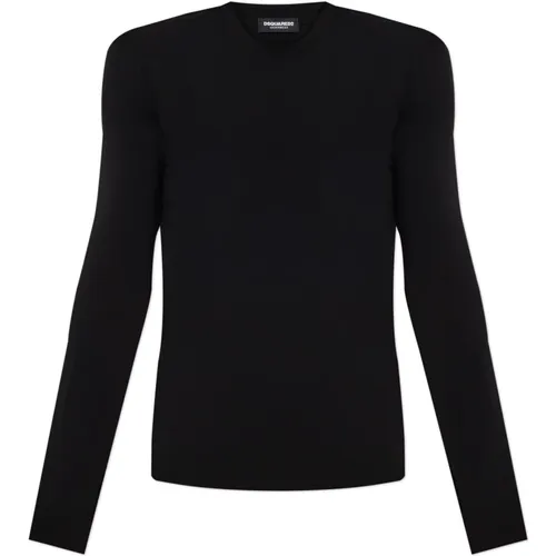 Long Sleeve Tops, male, , Size: L T-shirt from the Underwear collection - Dsquared2 - Modalova