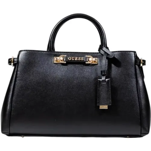 Tote Bags, female, , Size: ONE SIZE Zip Fastening Polyurethane Bag - Guess - Modalova