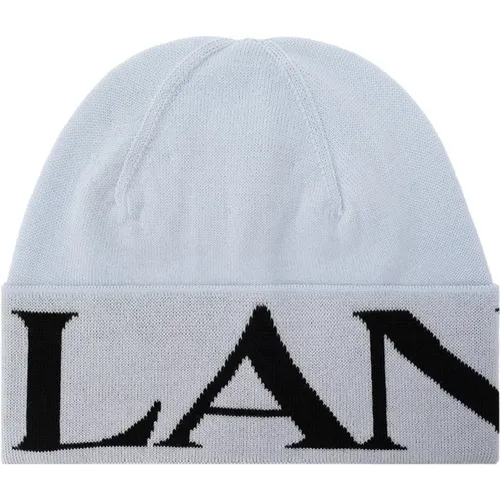 Beanies, unisex, , Size: ONE SIZE Wool Hat with Ribbed Trims - Lanvin - Modalova