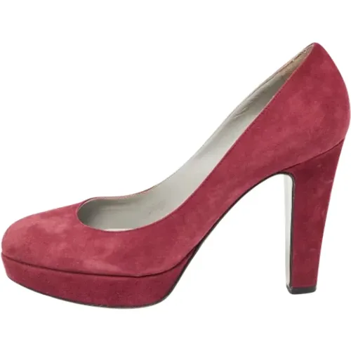 Pre-owned Pumps, female, , Size: 8 US Pre-owned Suede heels - Sergio Rossi Pre-owned - Modalova