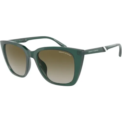 Grüne Acetat Sonnenbrille für Frauen - Armani Exchange - Modalova