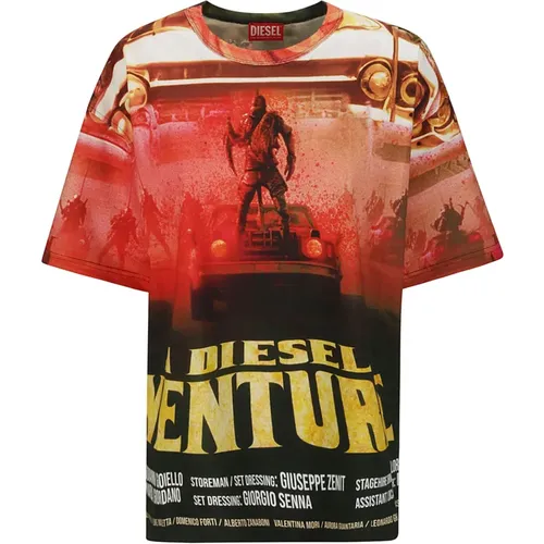 T-Shirt , male, Sizes: XS - Diesel - Modalova