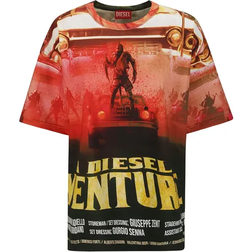 T-Shirts , Herren, Größe: XS - Diesel - Modalova
