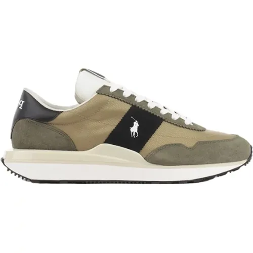 Grüne Sportliche Textil-Sneaker für Herren , Herren, Größe: 41 EU - Polo Ralph Lauren - Modalova