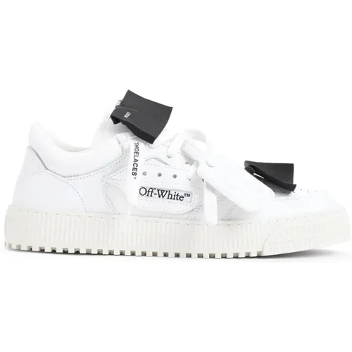 Off , Sneakers, male, , Size: 11 US Leather Sneakers Stylish Statement Shoes - Off White - Modalova