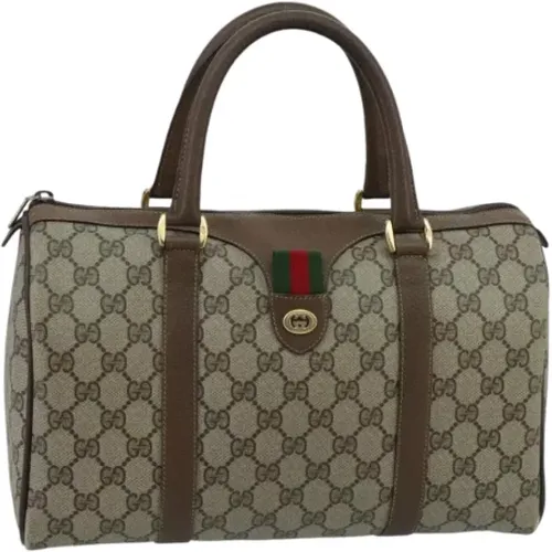 Pre-owned Handbags, female, , Size: ONE SIZE Pre-owned Leather travel-bags - Gucci Vintage - Modalova