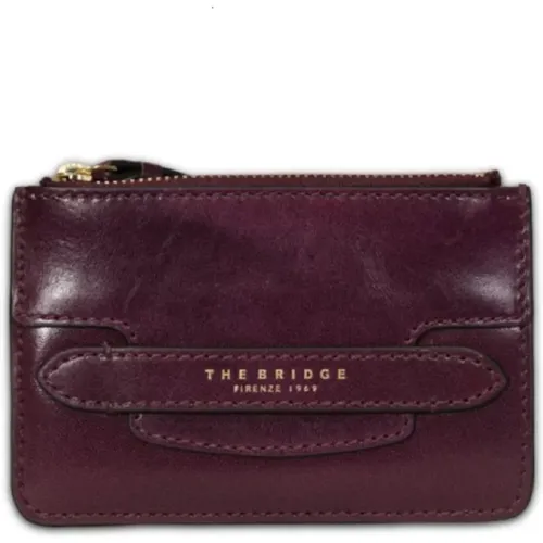 Wallet with Zipper Closure , female, Sizes: ONE SIZE - The Bridge - Modalova