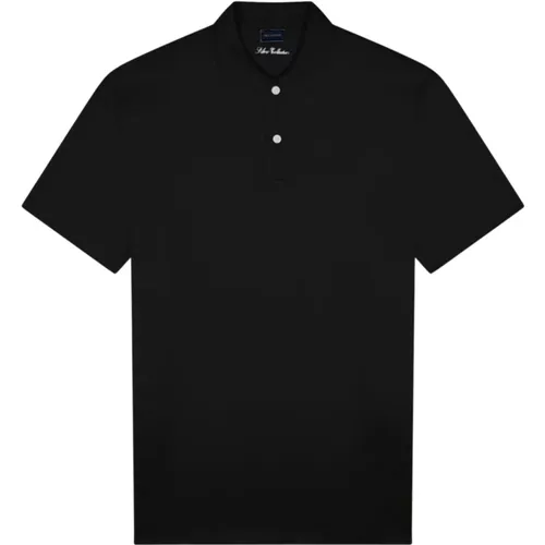 Baumwoll-Poloshirt Gerippter Kragen Kurzarm , Herren, Größe: 2XL - PAUL & SHARK - Modalova