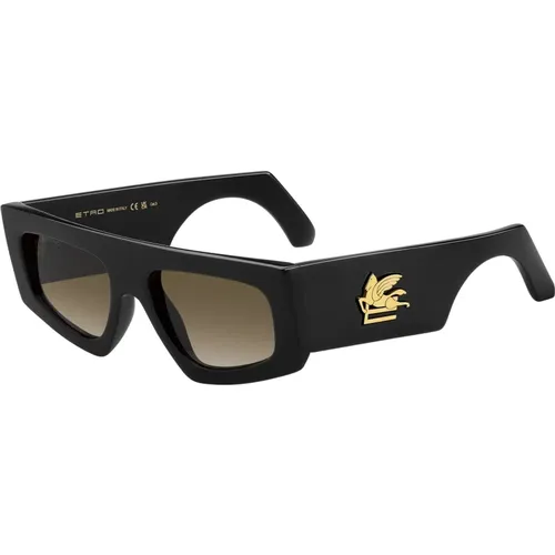 Brown Shaded Sunglasses , unisex, Sizes: 54 MM - ETRO - Modalova