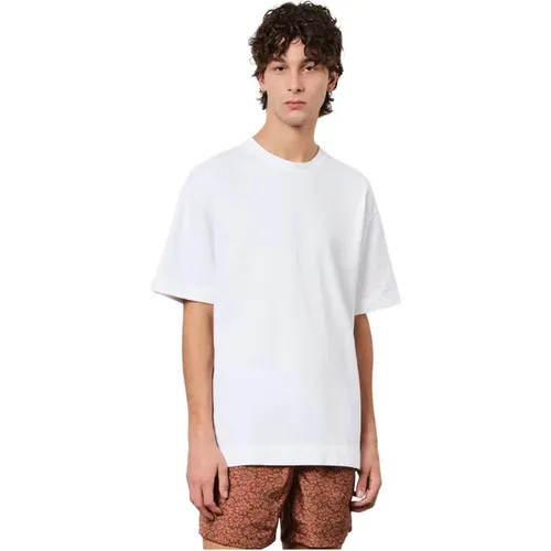 Oversized Baumwoll-Jersey T-Shirt , Herren, Größe: S - Massimo Alba - Modalova