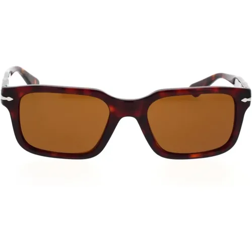 Mutige und Raffinierte Sonnenbrille mit Originalfarben , unisex, Größe: 53 MM - Persol - Modalova