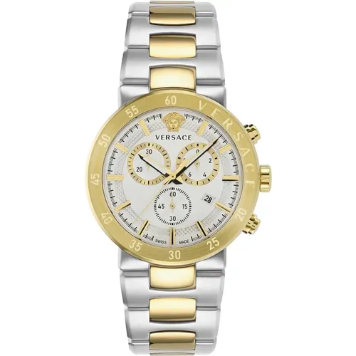 Watches, male, , Size: ONE SIZE Chronograph Urban Mystique Watch - Versace - Modalova