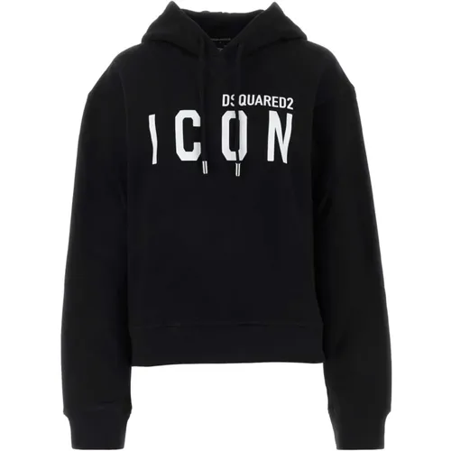 Cotton sweatshirt , female, Sizes: S, XS, 2XS - Dsquared2 - Modalova