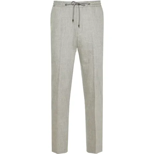 Flannel Drawstring Stretch Pants , male, Sizes: 2XL, M, 3XL - Corneliani - Modalova