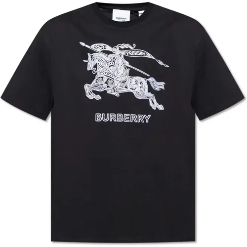 T-Shirt mit Logo , Herren, Größe: L - Burberry - Modalova