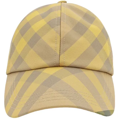 Check Print Nylon Hat , female, Sizes: L, S - Burberry - Modalova