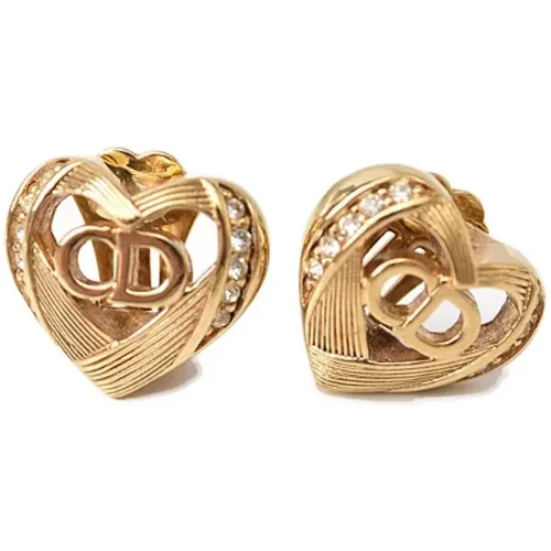 Pre-owned Jewellery, female, , Size: ONE SIZE Pre-owned Metal earrings - Dior Vintage - Modalova