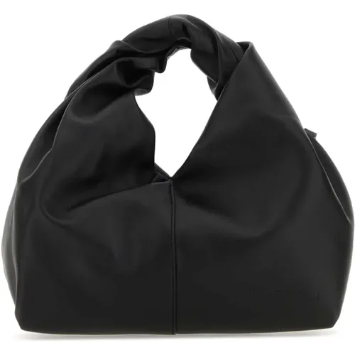 Handbags, female, , Size: ONE SIZE Leather Mini Twister Hobo Handbag - JW Anderson - Modalova