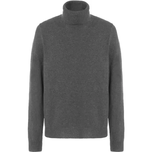 Turtlenecks, male, , Size: L Wool Turtleneck Sweater Men - Malo - Modalova