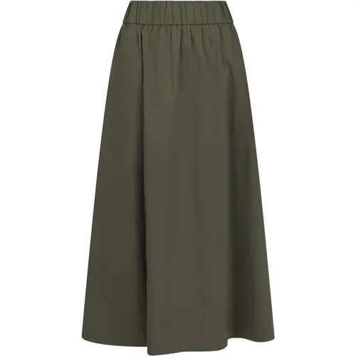 A-line Poplin Skirt Yara Army , female, Sizes: XL, XS, M, L - NEO NOIR - Modalova