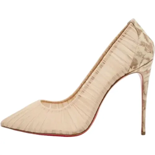 Pre-owned Fabric heels , female, Sizes: 6 UK - Christian Louboutin Pre-owned - Modalova