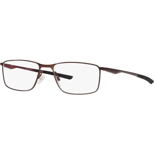 Burgundy Eyewear Frames , unisex, Größe: 55 MM - Oakley - Modalova