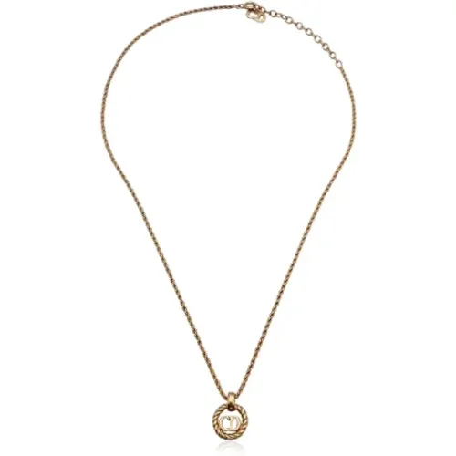 Pre-owned Jewellery, female, , Size: ONE SIZE Pre-owned Metal necklaces - Dior Vintage - Modalova