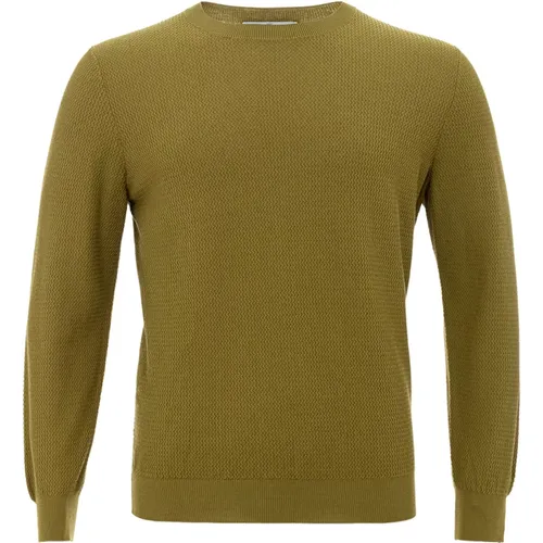 Cotton Crew Neck Sweater , male, Sizes: L - Gran Sasso - Modalova