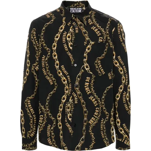 Chain Couture Print Shirt , male, Sizes: XL - Versace Jeans Couture - Modalova