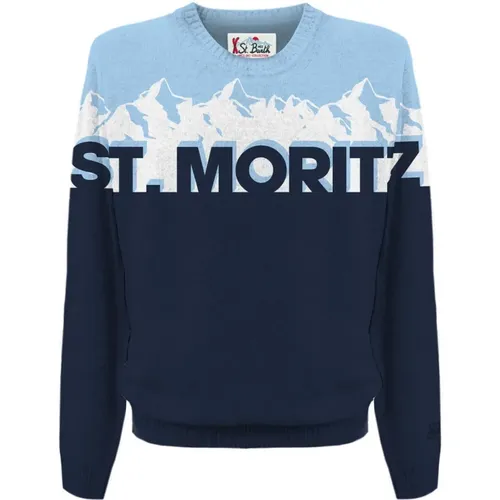 Sweater with Graphic Print , male, Sizes: S - MC2 Saint Barth - Modalova