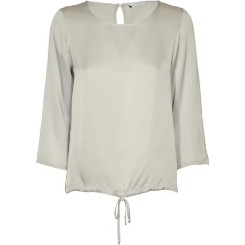 Grey Long Sleeve T-shirt and Polo , female, Sizes: S - Daniele Fiesoli - Modalova