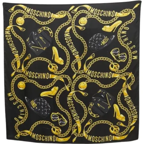 Pre-owned Silk scarves , female, Sizes: ONE SIZE - Moschino Pre-Owned - Modalova