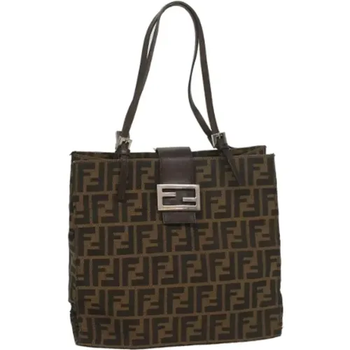 Pre-owned Shoulder Bags, female, , Size: ONE SIZE Pre-owned Canvas fendi-bags - Fendi Vintage - Modalova