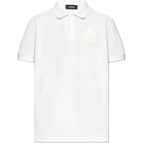 Polo mit Logo , Herren, Größe: L - Dsquared2 - Modalova