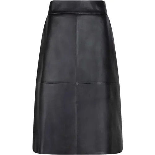 Certified Lambskin A-Line Skirt , female, Sizes: S, XS - Dante 6 - Modalova
