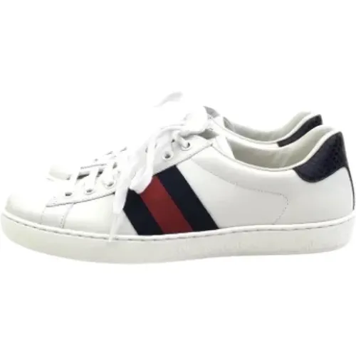 Pre-owned Sneakers, male, , Size: 3 1/2 US Pre-owned Leather sneakers - Gucci Vintage - Modalova