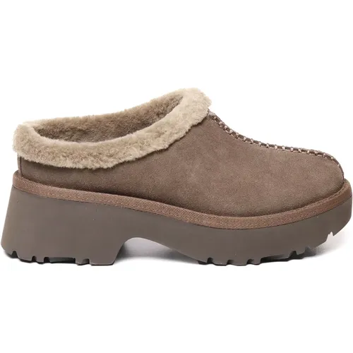 Suede Clogs with Rubber Heel , female, Sizes: 8 UK, 3 UK, 7 UK, 5 UK, 6 UK, 4 UK - Ugg - Modalova