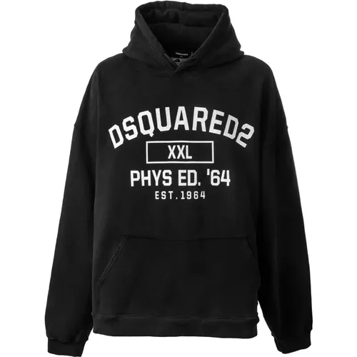 Hoodies, male, , Size: XL Hoodie with Hood - Dsquared2 - Modalova