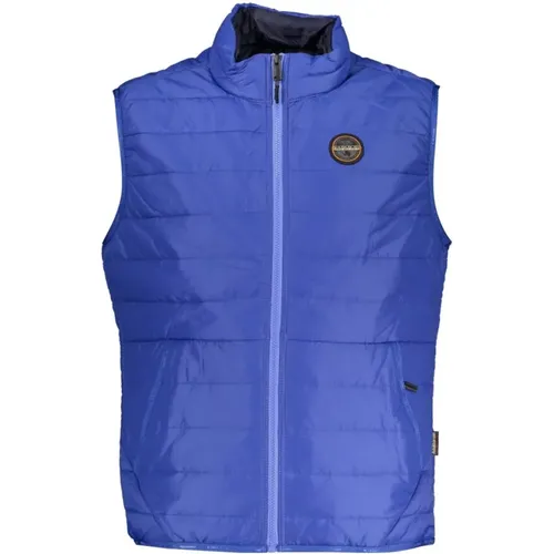 Sleek Sleeveless Jacket with Contrast Details , male, Sizes: L, M, S - Napapijri - Modalova