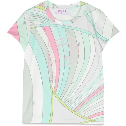 Jungen Fancy T-Shirt mit Elastane - EMILIO PUCCI - Modalova