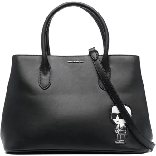 K/ikonik 2.0 Leather EW Tote Bag , female, Sizes: ONE SIZE - Karl Lagerfeld - Modalova