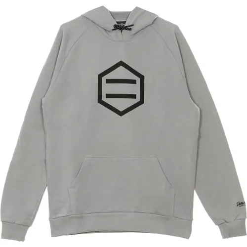 Hoodies, male, , Size: M Logo Hoodie Light Grey Men's - Dolly Noire - Modalova